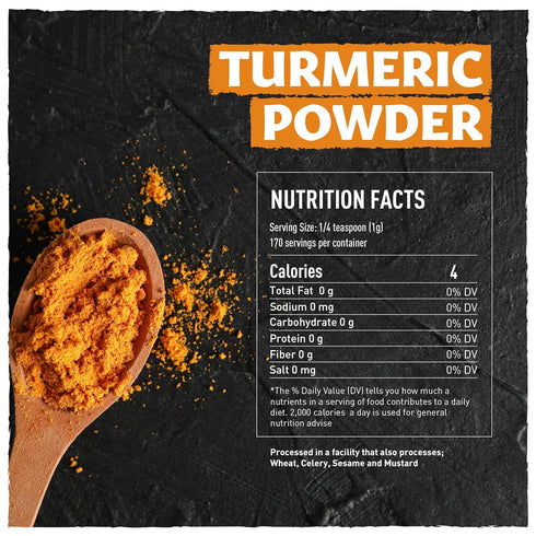 Eastanbul Turmeric Powder, 6oz Ground Turmeric Powder AKA Curcuma En Polvo, Indian Turmeric Ground & Pure, Top-Notch Culinary Tumeric Powder, Vega...